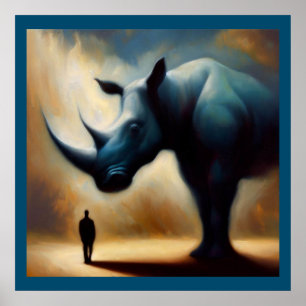 Affiche Spirit Animal Rhinoceros 1