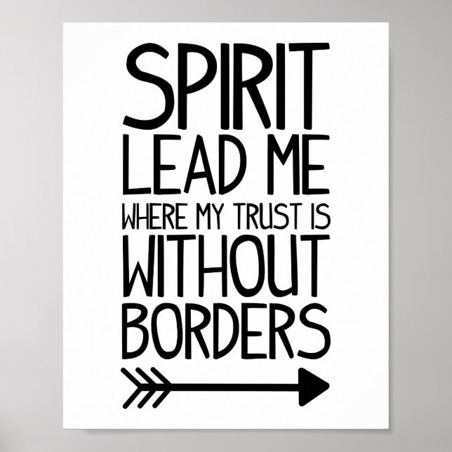 Affiche Spirit Lead Me Print (Devant)