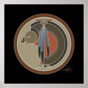 Affiche Spirit Of Bear arrière - plan noir