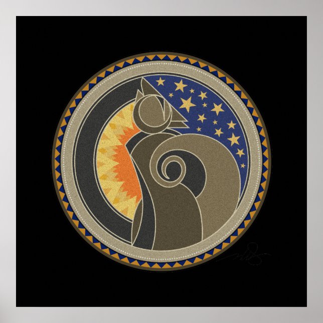 Affiche Spirit Of Coyote arrière - plan noir (Devant)