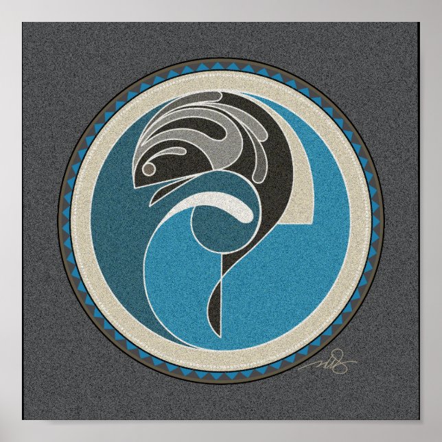 Affiche Spirit Of Fish Gray arrière - plan (Devant)