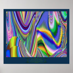 Affiche Spirit of Summer Breeze Abstrait 3D Rainbowart