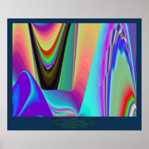 Affiche Spirit of Summer Breeze Abstrait 3D Rainbowart