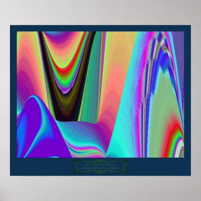 Affiche Spirit of Summer Breeze Abstrait 3D Rainbowart (Devant)
