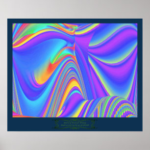 Affiche Spirit of Summer Breeze Abstrait 3D Rainbowart