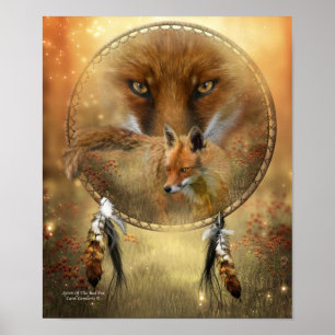 Affiche Spirit Of The Red Fox Art Poster/Imprimer