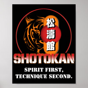 Affiche Spirit Première Technique Seconde Tigre Shotokan