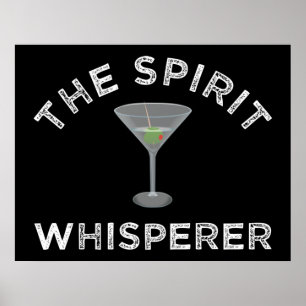 Affiche Spirit Whisperer Funny Bartender