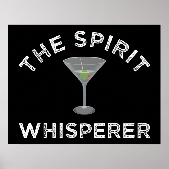 Affiche Spirit Whisperer Funny Bartender (Devant)