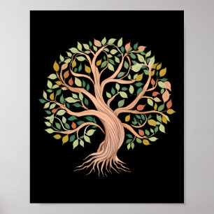 Affiche Spiritualité de l'Arbre de Vie Yoga Arbre de Vie M