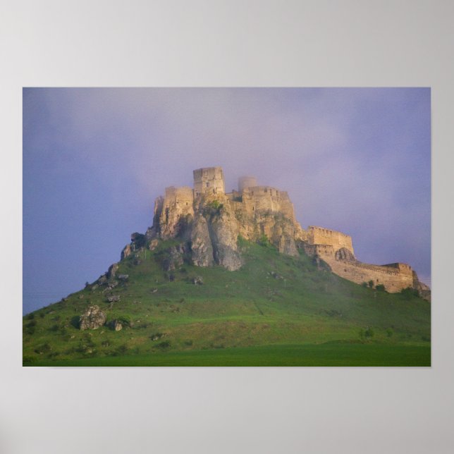 Affiche Spissky hrad in mist, Slovakia (Devant)