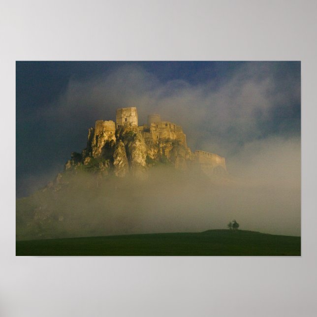 Affiche Spissky hrad in mist, Slovakia 2 (Devant)