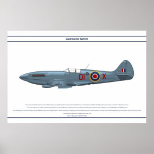 Affiche Spitfire GB 2 Sqn 1