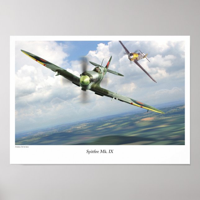 Affiche Spitfire Mk. IX (Devant)
