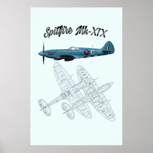 Affiche Spitfire XIX (Mk 19)