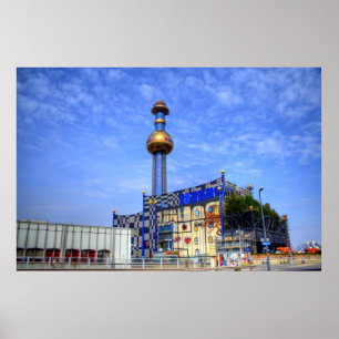 Affiche Spittelau, Vienne Autriche