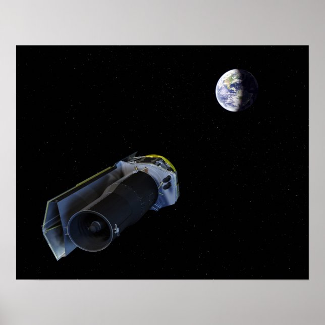 Affiche Spitzer pointe son antenne à gain élevé (Devant)