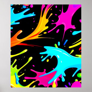 Affiche Splash couleur : Art Abstrait