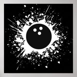 Affiche splatz de bowling