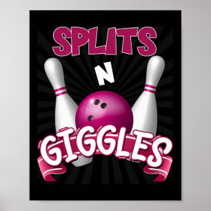 Affiche Splings n Giggles Funny Bowling Team Bowler Sports