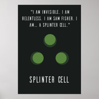 Affiche Splinter Cell Sam Fisher