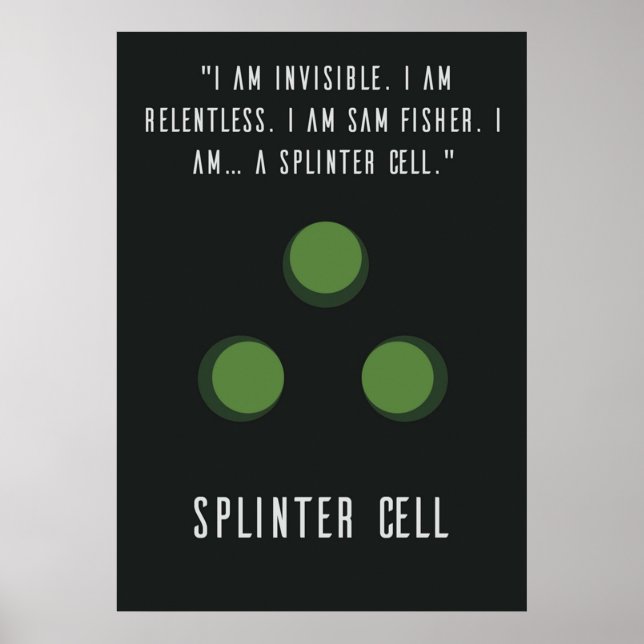 Affiche Splinter Cell Sam Fisher (Devant)