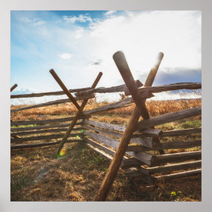 Affiche Split Rail Fence at Gettysburg