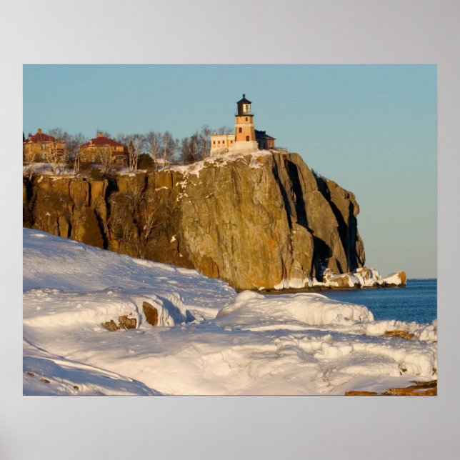 Affiche Split Rock Lighthouse State Park sur le lac (Devant)