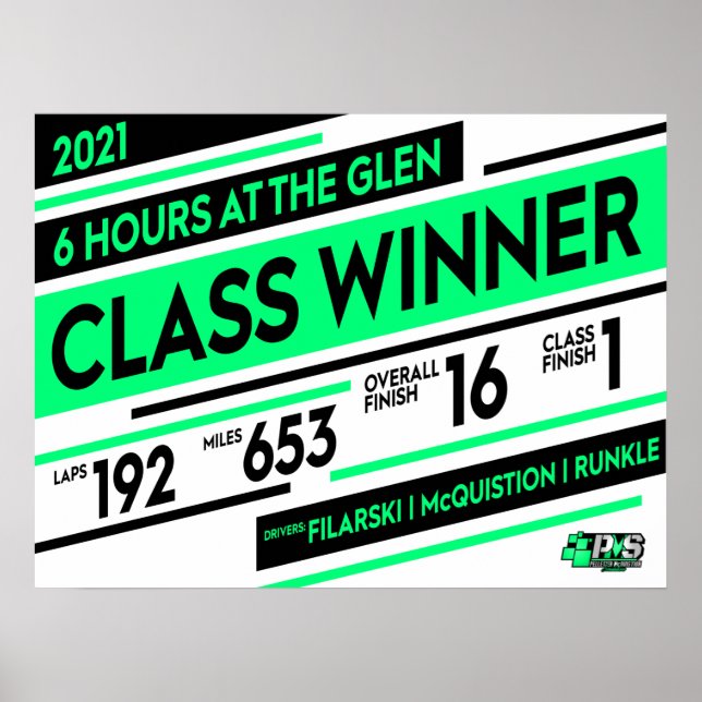 Affiche SPM - 6 heures à l'affiche du gagnant Glen (Devant)