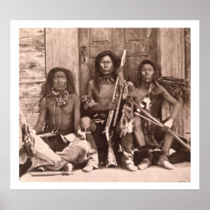 Affiche Spokane Indians, 1861 (b/w photo)