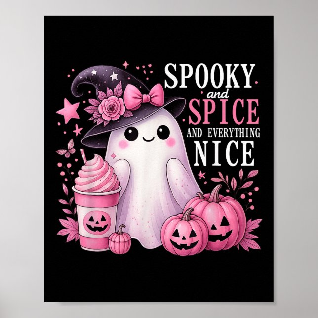 Affiche Spooky And Spice And Everything Nice Halloween Pin (Devant)
