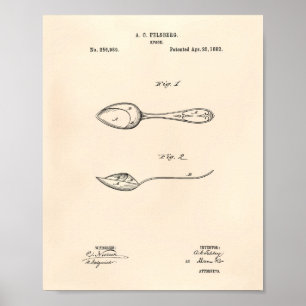 Affiche Spoon 1882 Art Brevet - Vieux Poivre
