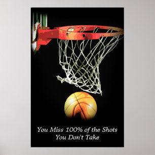 Affiche Sport de basket-ball motivé