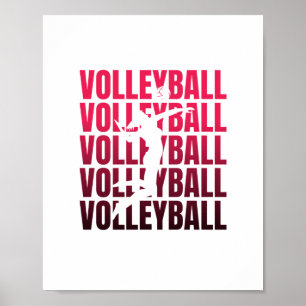 Affiche Sport de volley-ball  Cadeaux d'équipe d'entraîn