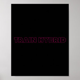Affiche Sport hybride de course à pied Fitness Bo de levag