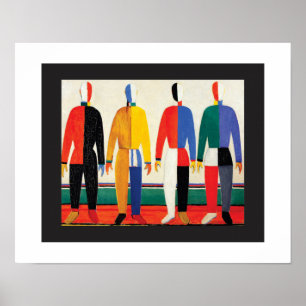Affiche Sportifs par Kazimir Malevich
