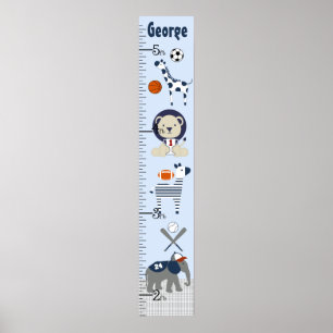 Affiche Sports & Animaux Graphique de croissance Gardez à 