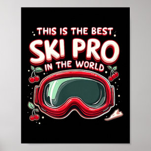 Affiche Sports de ski professionnels neige