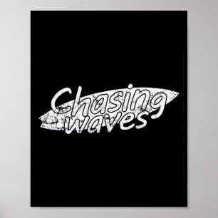 Affiche Sports de surf de chasse de vagues