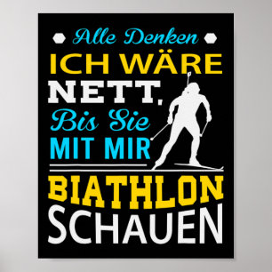 Affiche Sports d'hiver Biathlon Ski Coupe du monde de spor