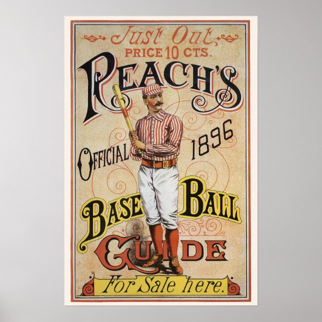 Affiche Sports vintages Baseball, Reach's Guide Couverture (Devant)
