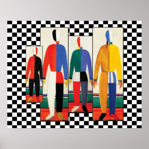 Affiche Sportsmen (Remix) par Kazimir Malevich