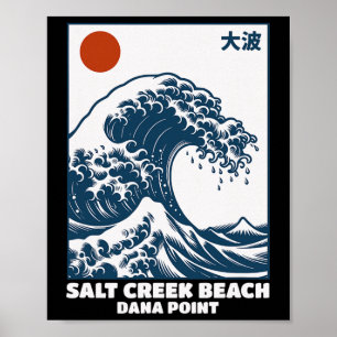 Affiche Spot de surf de la plage de Salt Creek Dana Point