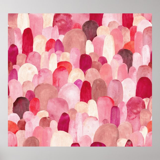 Affiche Spot Medley : Rêve Textile Rose-Rouge. (Devant)