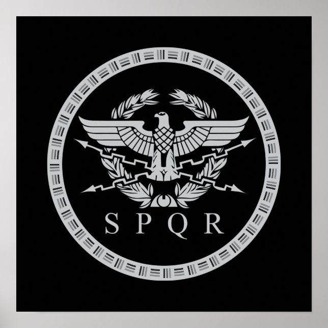 Affiche SPQR L'Emblème De L'Empire Romain (Devant)