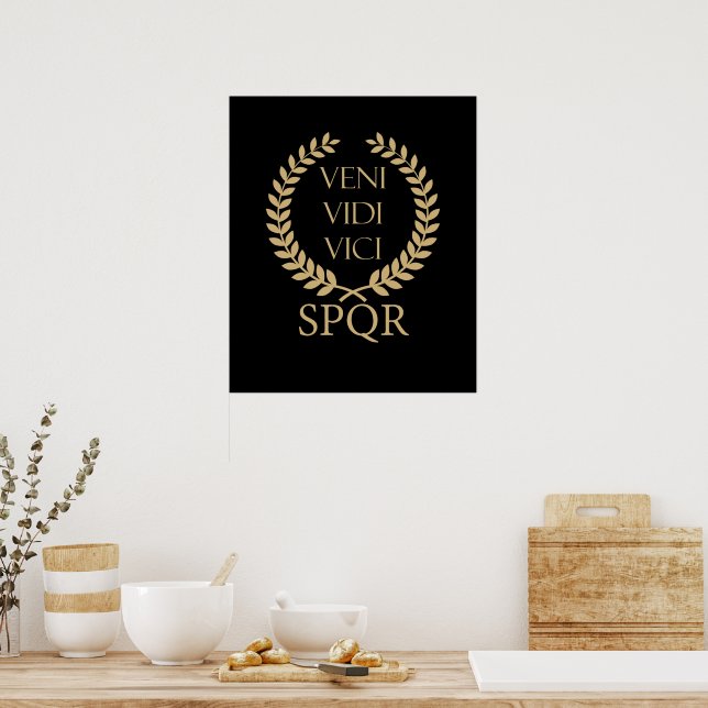 Affiche SPQR : Veni, Vidi, Vici (Cuisine)