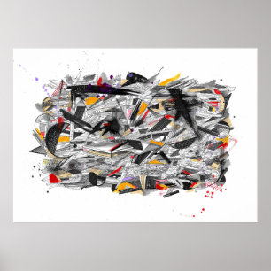 Affiche Spray géométrique