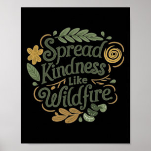 Affiche Spread Kindness - Sticker Positif Affirmation