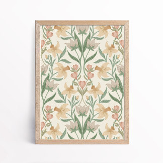 Affiche Spring Arts and Crafts Floral Botanical Art