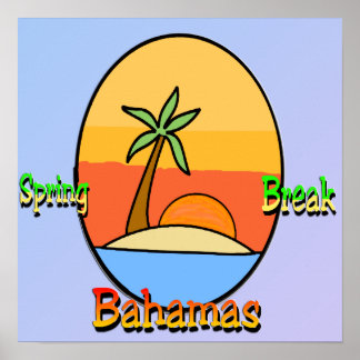 Affiche Spring Break Bahamas